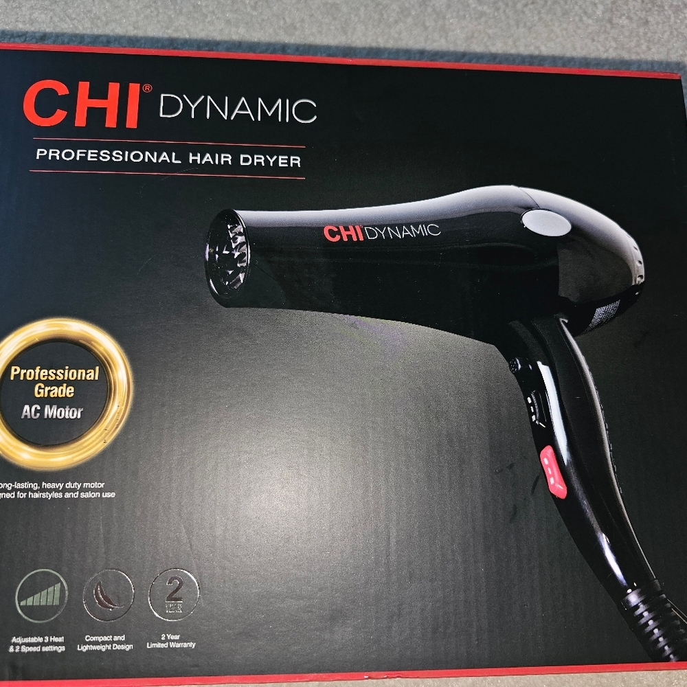Chi Dynamic Professional Hair Dryer - Black